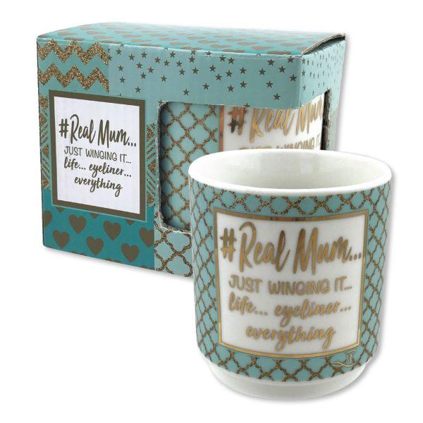 Real Mum - gift boxed mug Mug Lisa Pollock House Of Little Dreams