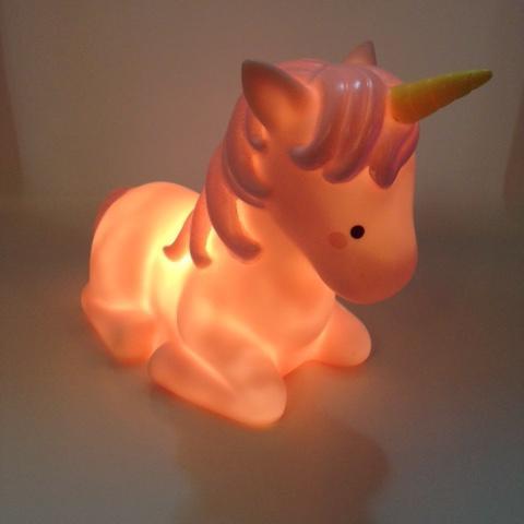 Little Unicorn Light Pink Lamp Delight Decor House Of Little Dreams