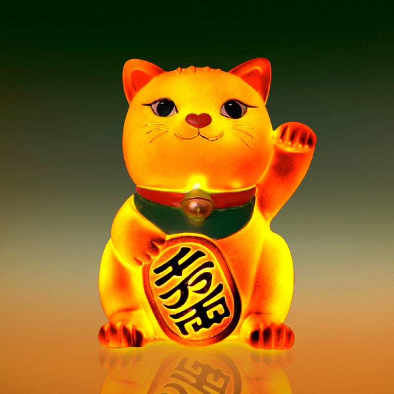 Golden Lucky Cat Table Lamp