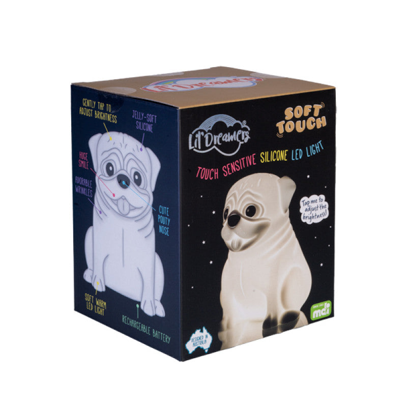 Lil Dreamers Pug Soft Touch LED Light