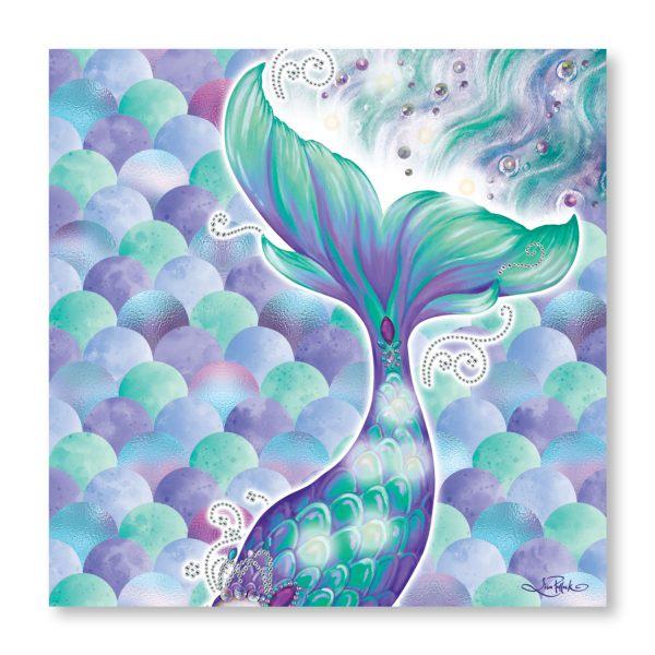 Mermaid Canvas LED Wall Art 80cm Wall Hangings Lisa Pollock House Of Little Dreams