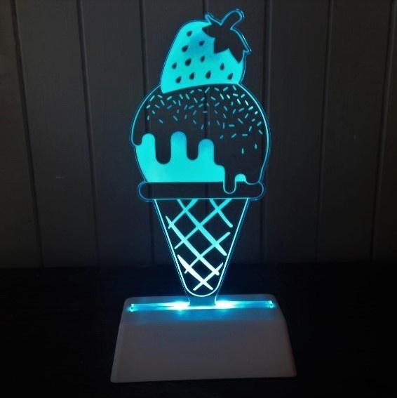 Night Light Ice Cream Lamp Delight Decor House Of Little Dreams