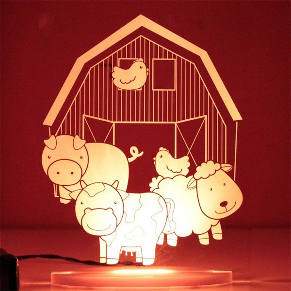Farm lamp kids night light