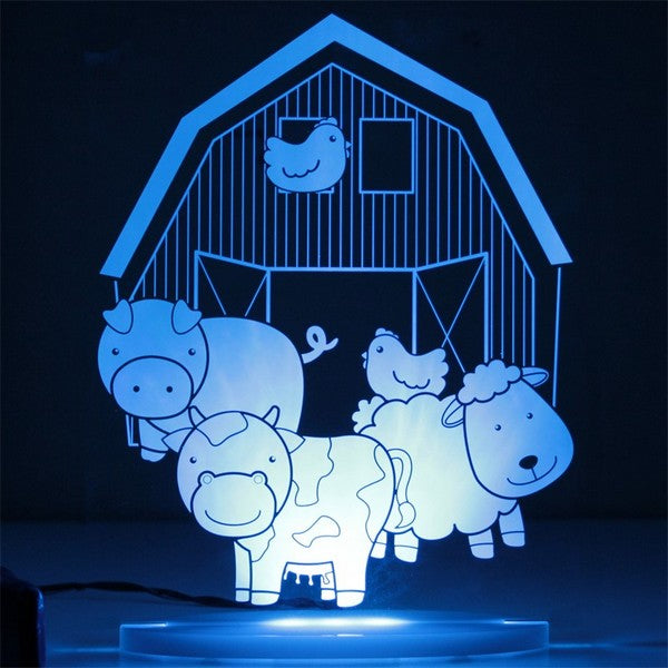Farm theme kids lamp night light