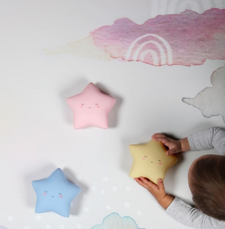 Star Night Light Wall Mounted Yellow Fun Light Ups Teeny & Tiny House Of Little Dreams