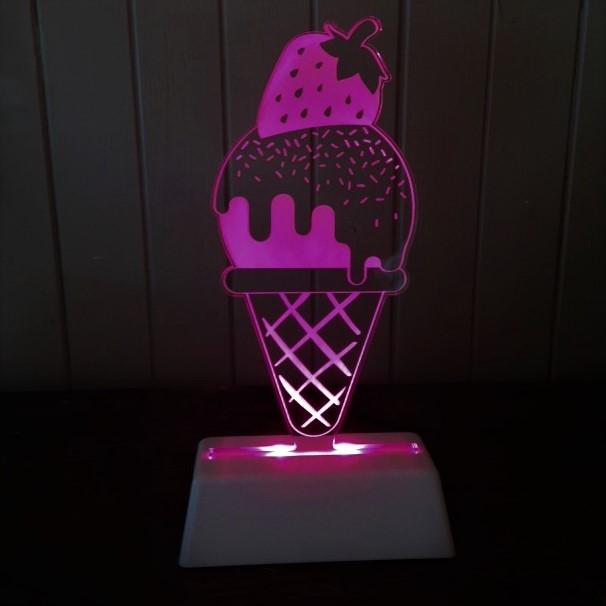 Night Light Ice Cream Lamp Delight Decor House Of Little Dreams