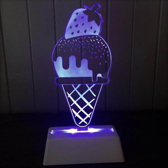 Night Light Ice Cream Lamp Delight Decor House Of Little Dreams