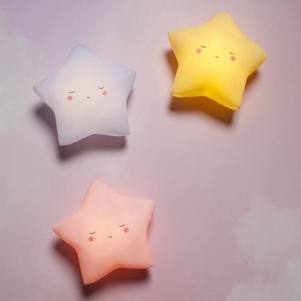 Star Night Light Wall Mounted Yellow Fun Light Ups Teeny & Tiny House Of Little Dreams