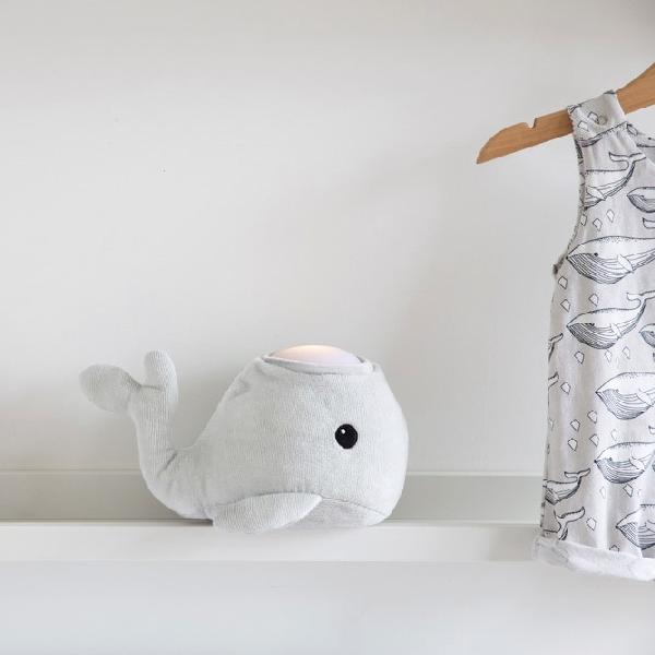 Hugglo Whale Grey Plush light Hugglo House Of Little Dreams
