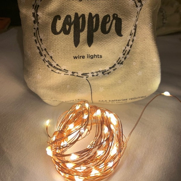 Copper Wire Seed 50 LED - Battery